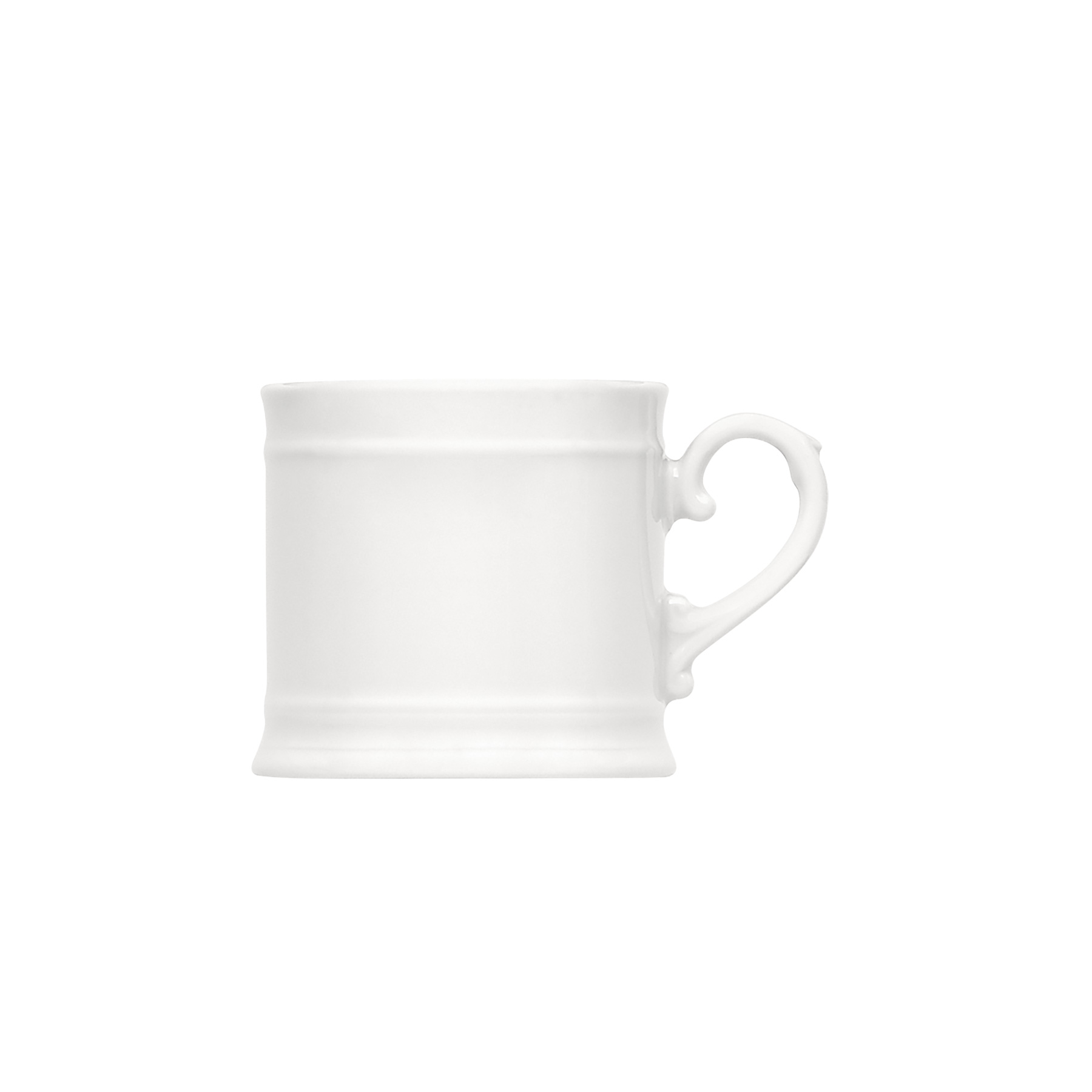 Bauscher, Marie Christine - Kaffeebecher m. Hkl., weiss, uni, 0,36 ltr.