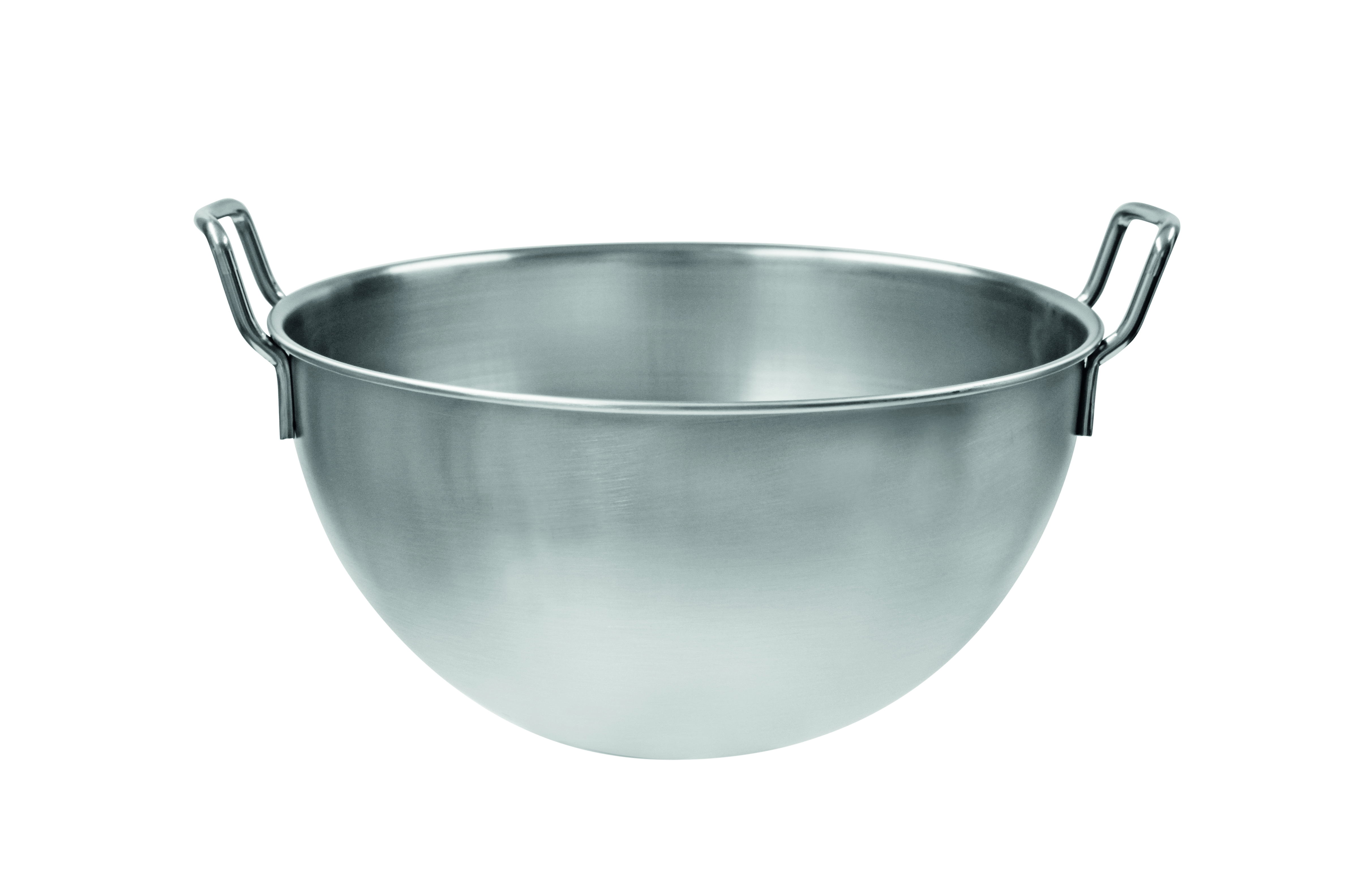 Handschlagkessel 18/10, mit 2 Griffen, D: 360 mm H: 190 mm, Volumen 14,0 ltr.