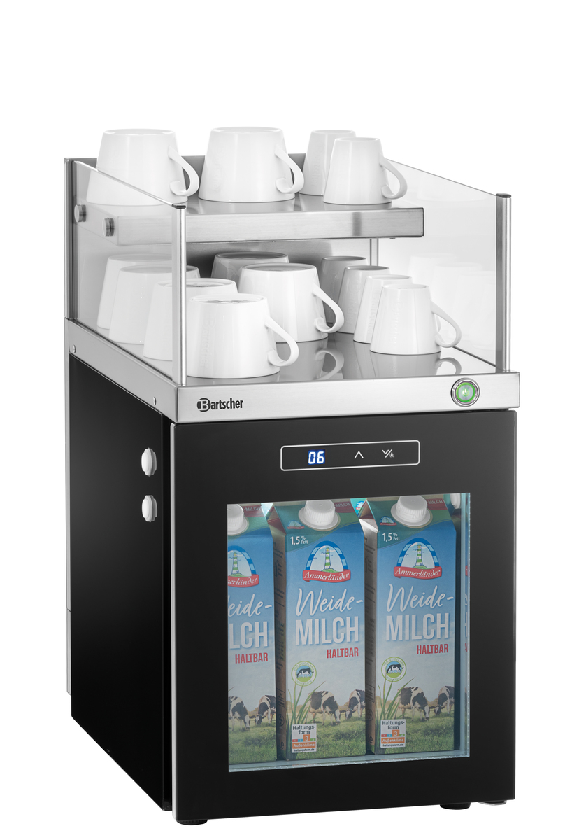 Milchkühlschrank-Tassenwärmer-Kombi