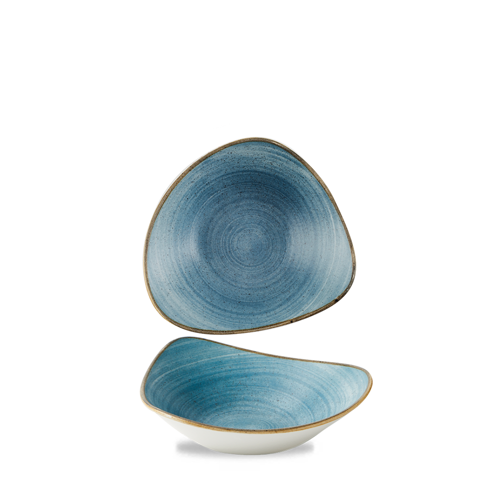 Churchill, Stonecast Raw : Teal Vellum - Schale dreieckig, 18,5 cm/ 0,37 ltr.