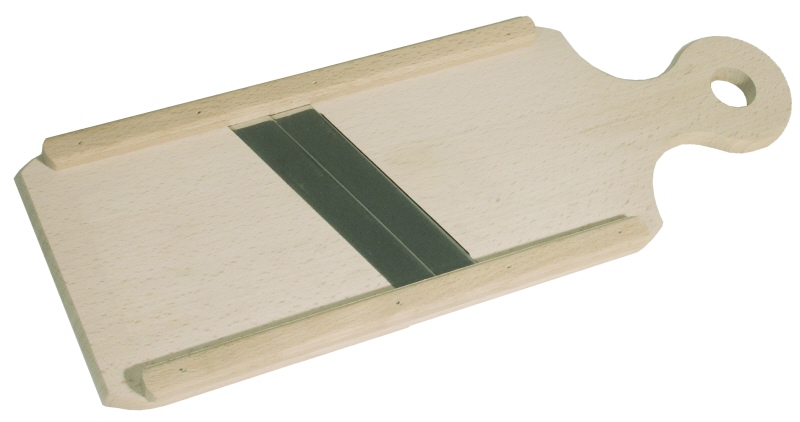 Gurkenhobel mit 2 Messern, Holz, 41 x 14 cm, Schneidebreite: 12 cm