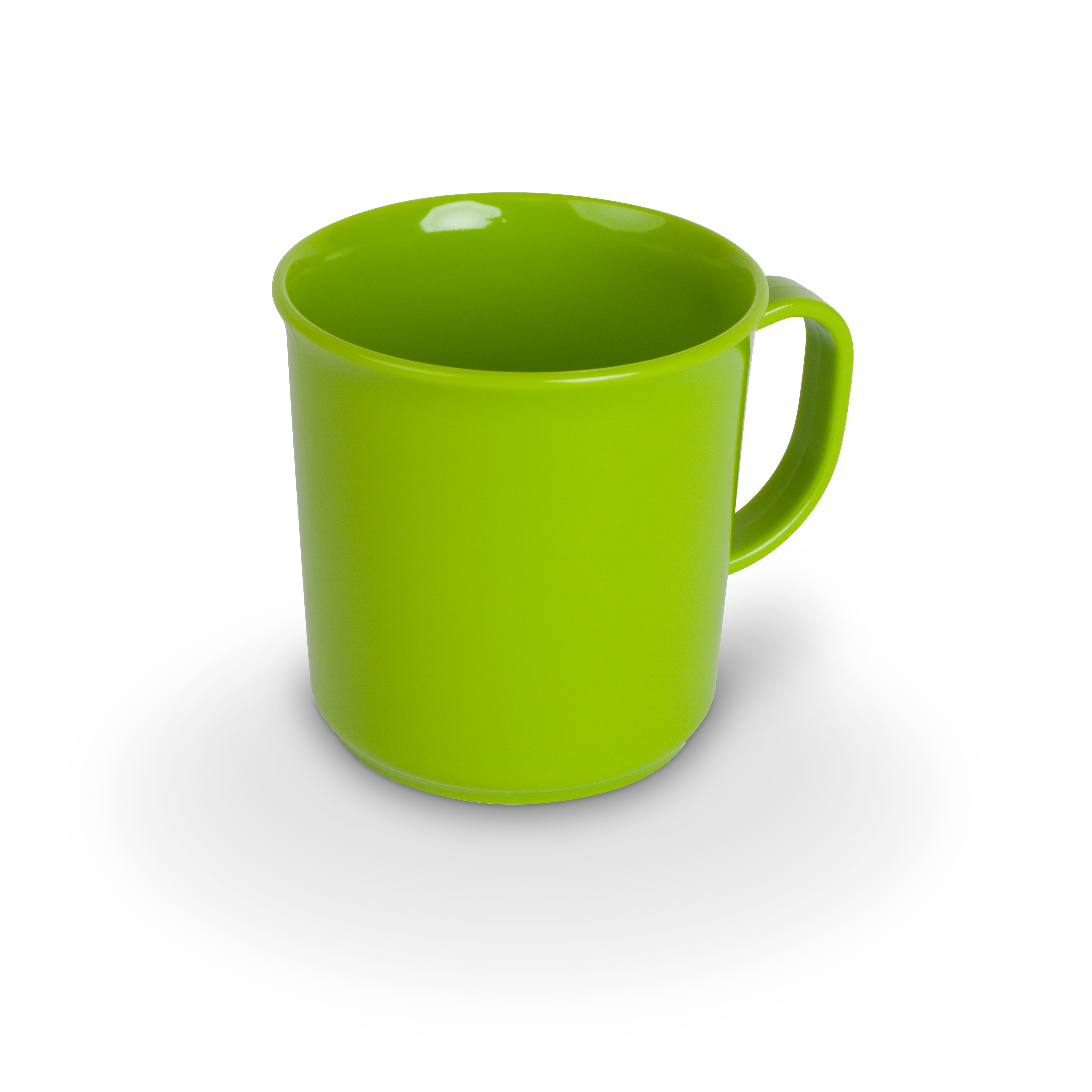 Henkelbecher PC, uni, hellgrün, D x H: 7 x 7,5 cm/ 0,2 ltr.