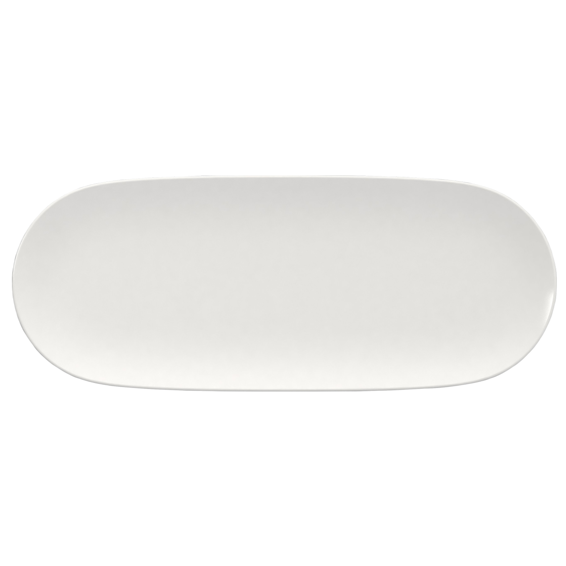 Bauscher, Scope - Platte oval coup, weiss, uni, 46,2 x 18,2 cm