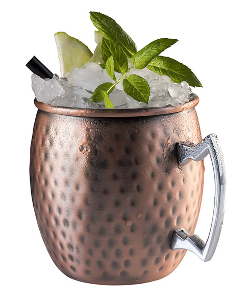Becher MOSCOW MULE D: 9 cm, H: 10 cm, I: 0,5 ltr.,Edelstahl, Antik-Kupferlook