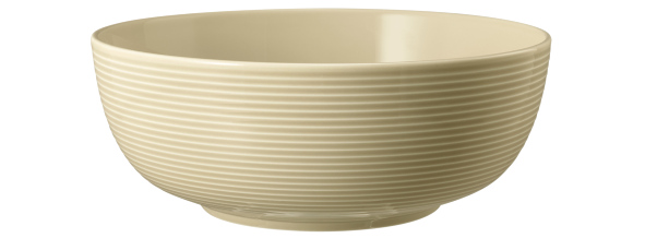Seltmann Weiden, Beat : Sandbeige - Foodbowl mit Relief, 20 cm/ 1,72 ltr.