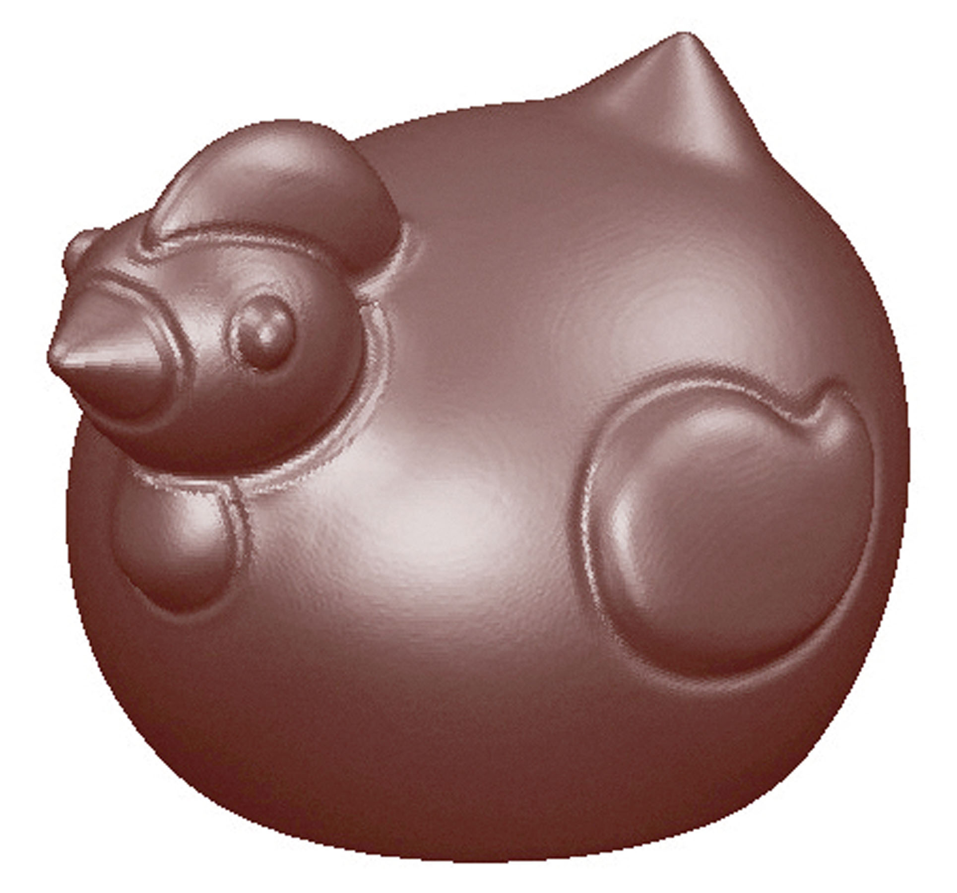 Schokoladen- Form Osterhuhn, Doppelform, 275 x 135 mm, 38 x 27,5 x 15 mm