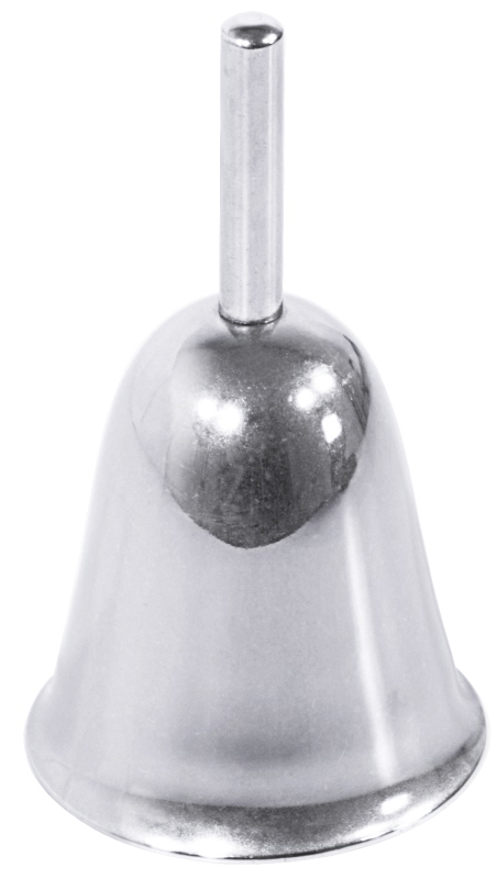 Tischglocke, Edelstahl, hochglänzend, D: 5 cm, H: 9 cm