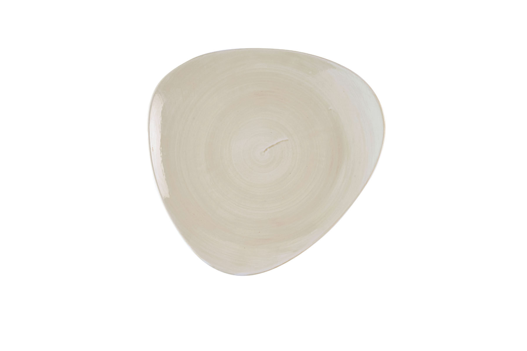 Churchill, Stonecast Canvas : Natural - Teller flach dreieckig, 28,5 cm