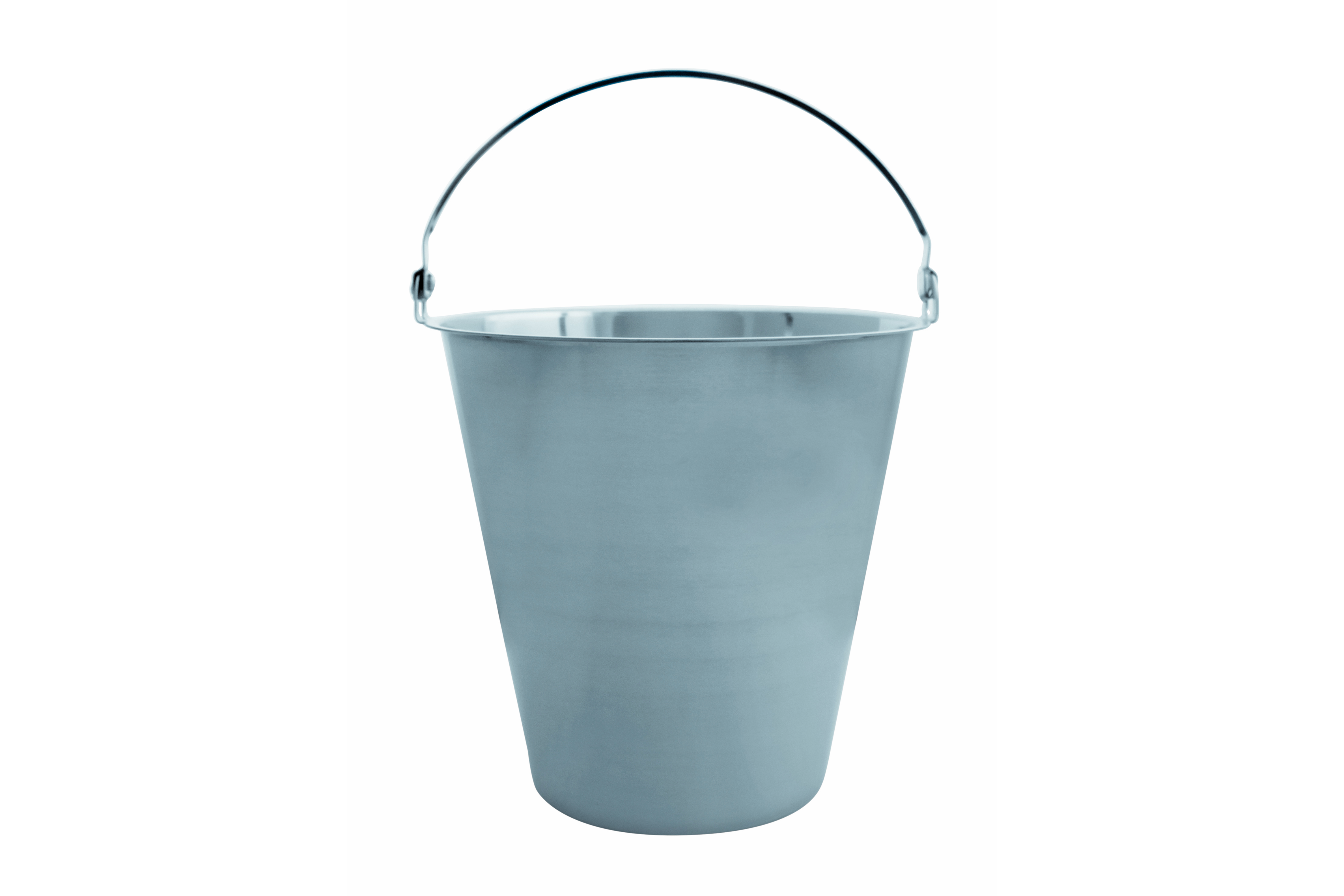 Edelstahleimer m. Henkel, D: 345 mm, H: 315 mm, Inhalt: 15 ltr.