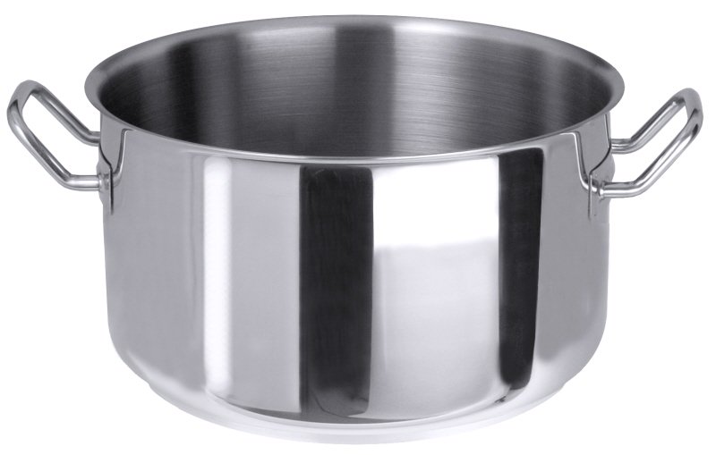 Kochtopf niedrig, Serie 2000, I: 8 ltr., D: 26 cm, H: 16 cm