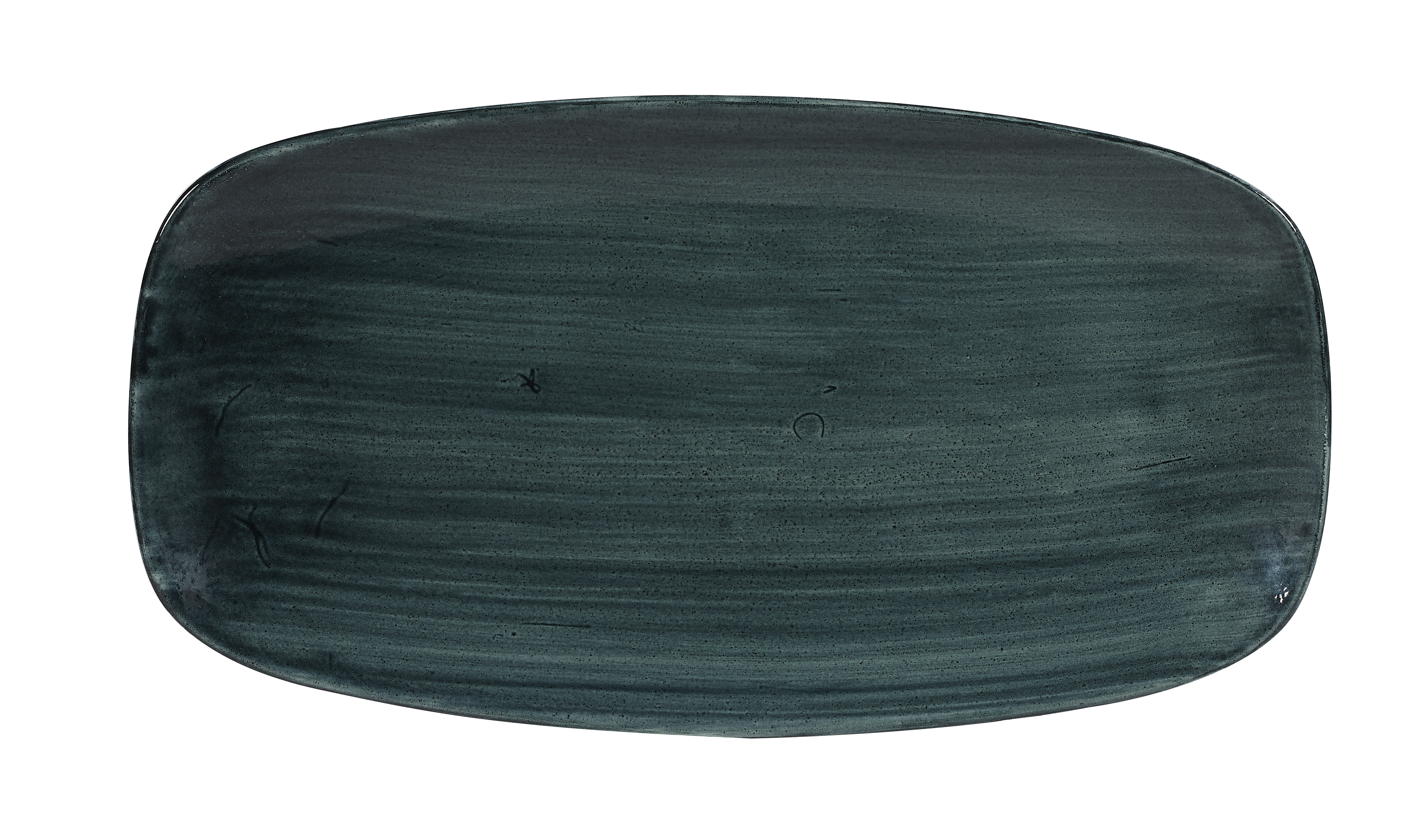 Churchill, Stonecast Patina : Rustic Teal - Chefs Platte rechteckig, 35,5 x 18,9 cm