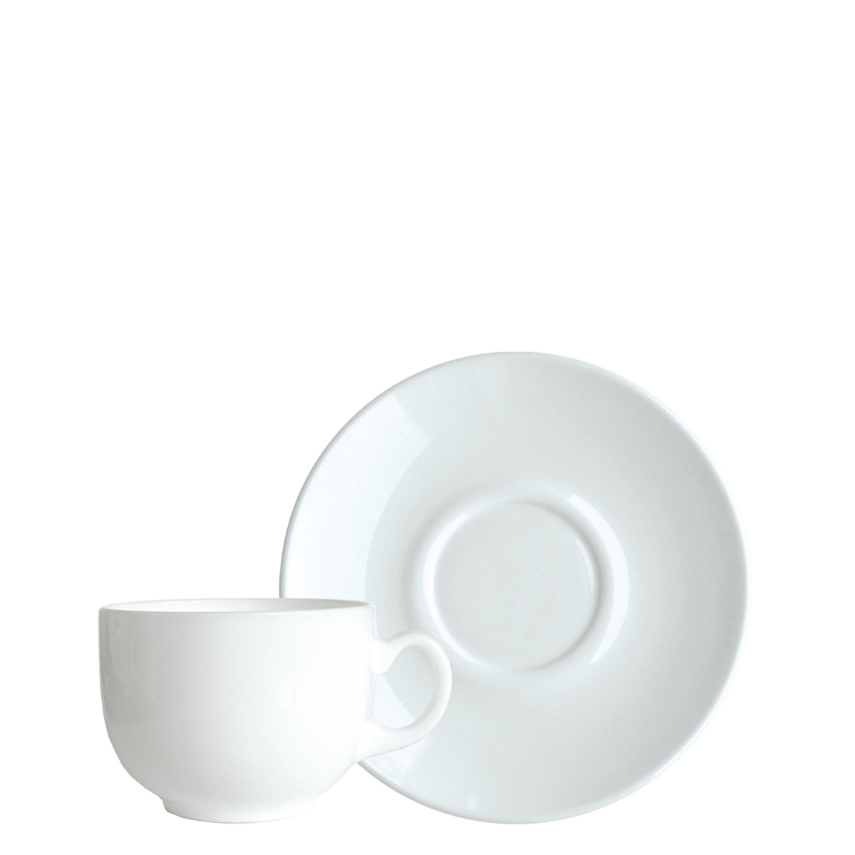 Luminarc, Evolutions - Tassenset (Obere + Untere), uni, weiss, 0,22 ltr.