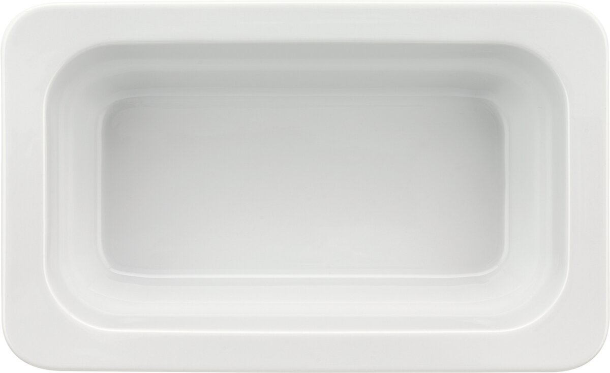 Bauscher, GN Function : Gastronorm-Schale 1/4, uni, weiss, T: 65 mm, I: 1.2 ltr.