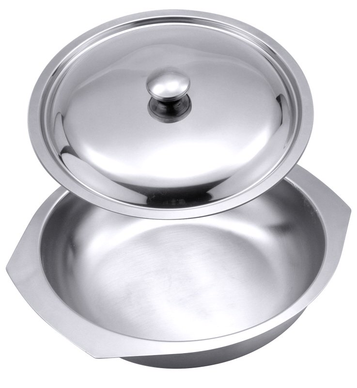 Beilageschüssel, flach, Edelstahl, I: 1,4 ltr., D: 21 cm, H: 5 cm