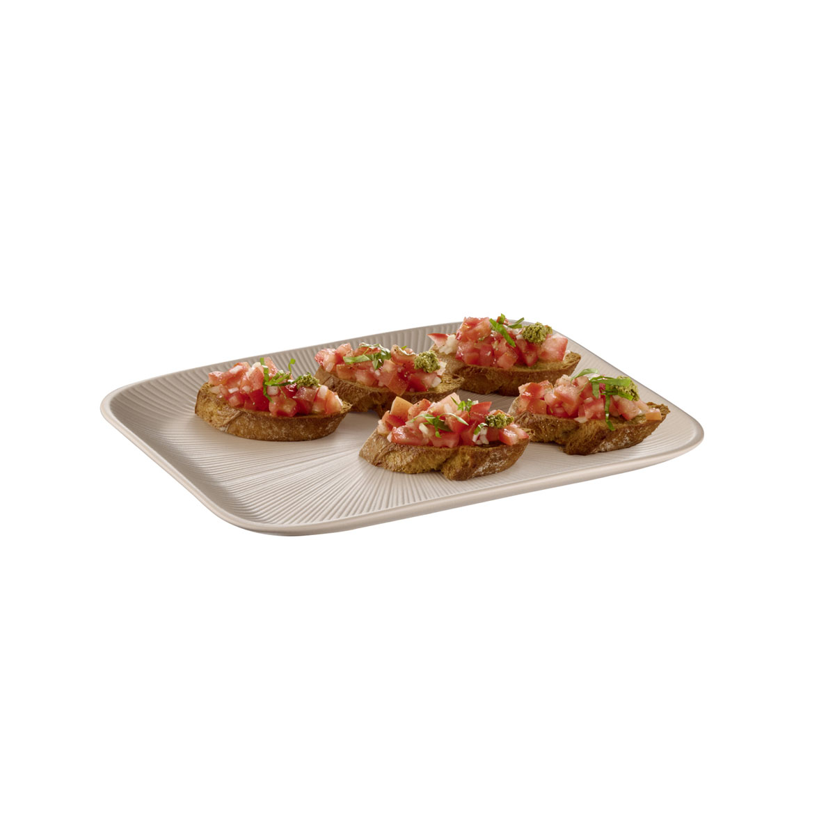 GN 1/2 Tablett NERO, Melamin, 32,5 cm x 26,5 cm, H: 2,5 cm, Fb. sand