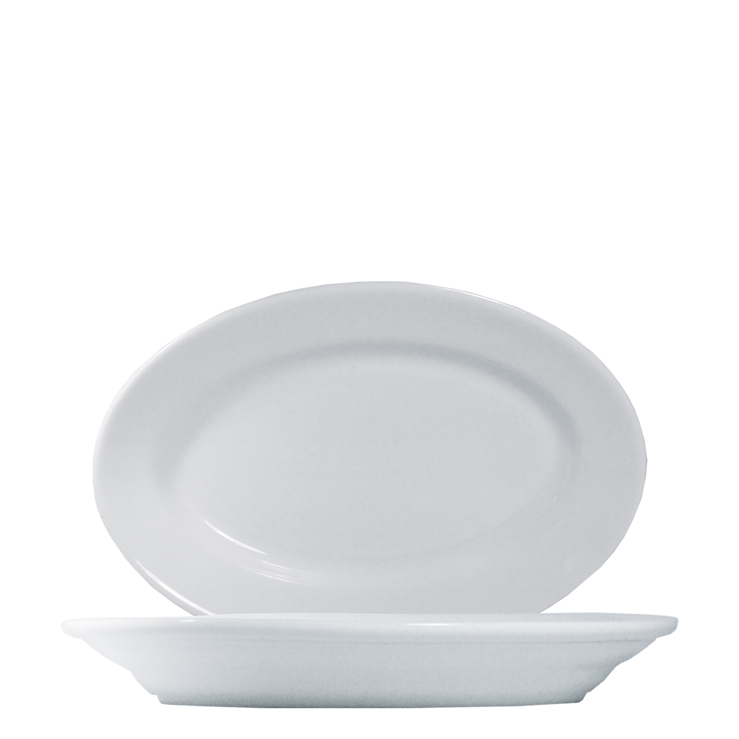 Saturnia, Tivoli - Platte oval, weiss, uni, 24,9 x 16,9 cm