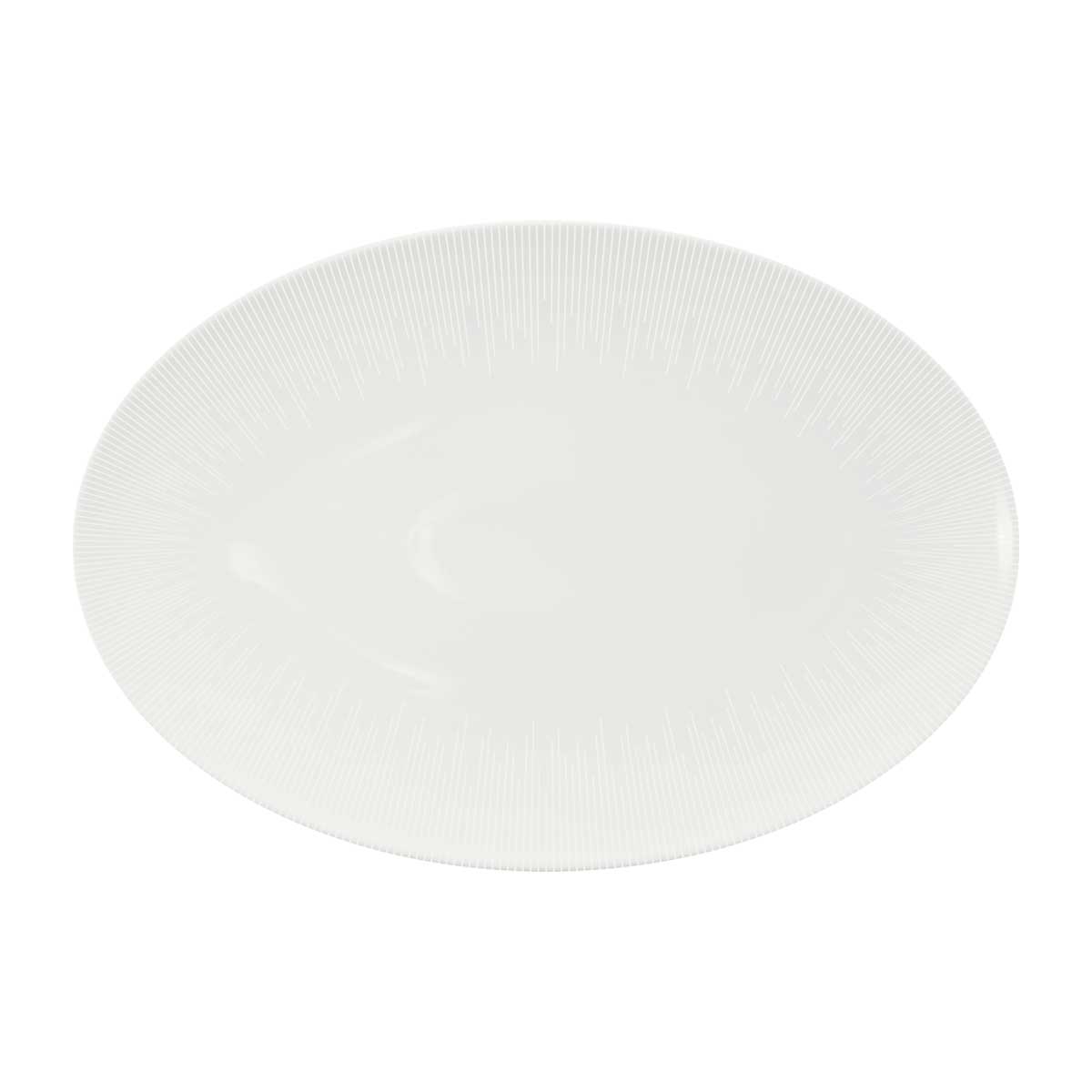 Bauscher, Smart : 329327 Stripes - Platte oval coup 33 x 23 cm