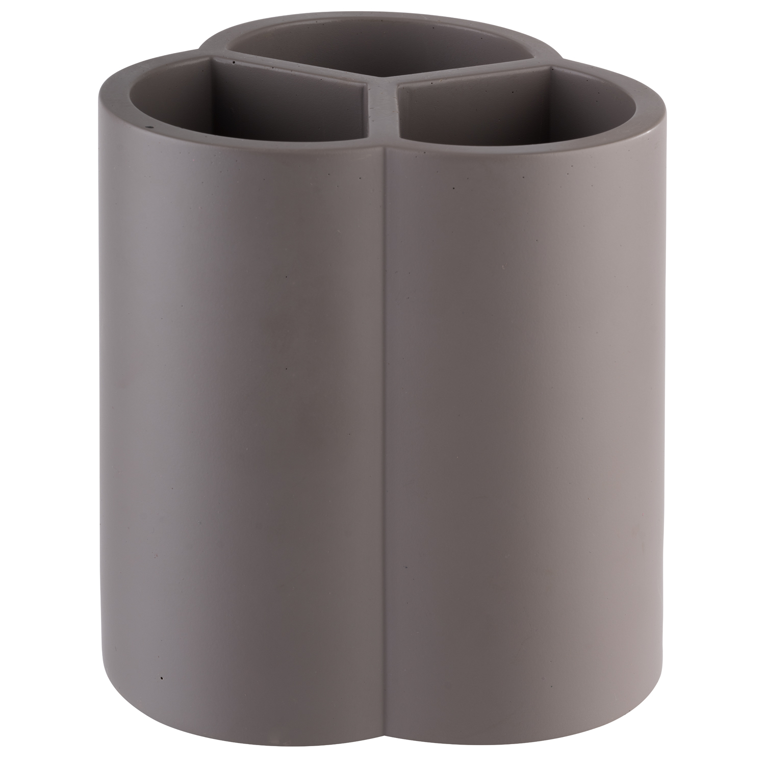 Besteckbehälter ELEMENT, Beton, möbelschonende Unterseite, 13 x 13 cm, H: 14,5 cm