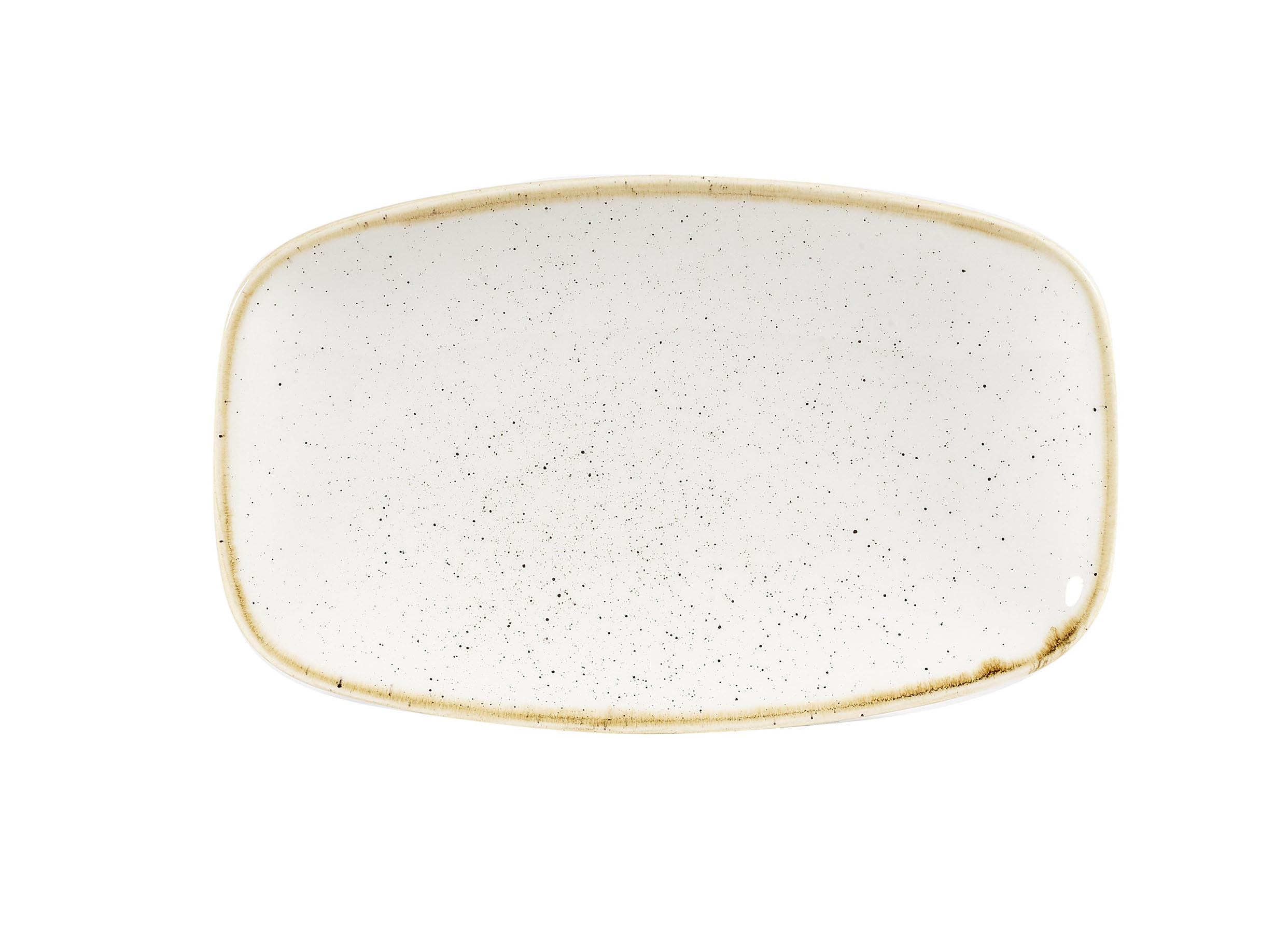 Churchill, Stonecast : Barley White - Chefs Platte rechteckig 20 x 12,1 cm