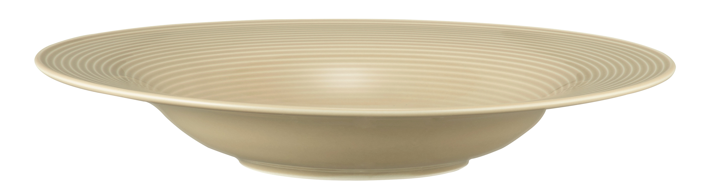 Seltmann Weiden, Beat : Sandbeige - Pasta-, Salatteller rund mit Relief, 27,5 cm/ 0,5 ltr.