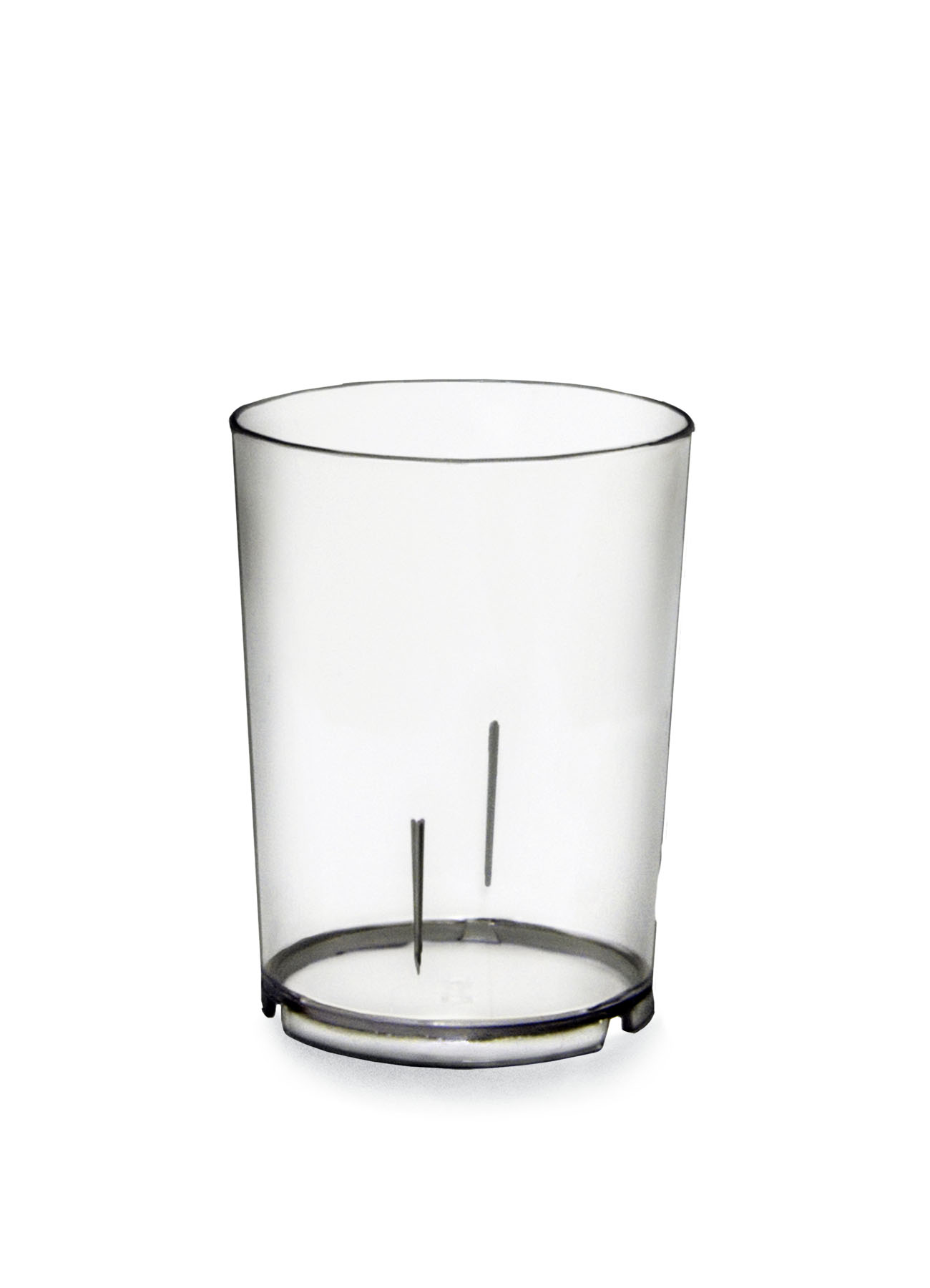 Aku, Mehrweg - Schnapsglas 40 ml m. F 4 cl |-|, Polycarbonat, D: 4 cm, H: 5,3 cm, Fb. Glasklar