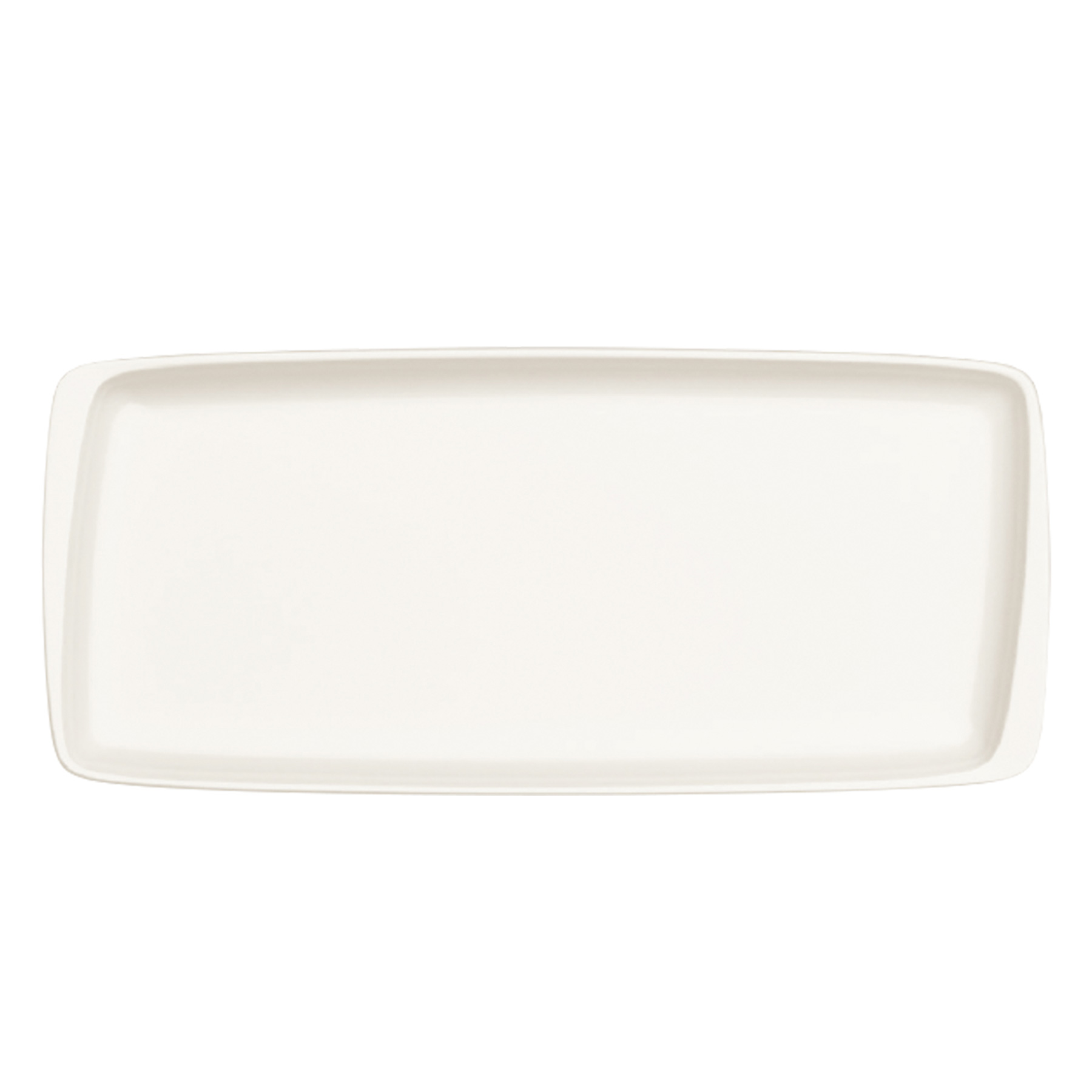 Moove, Cream : Platte rechteckig asymmetrisch 34 x 16 cm