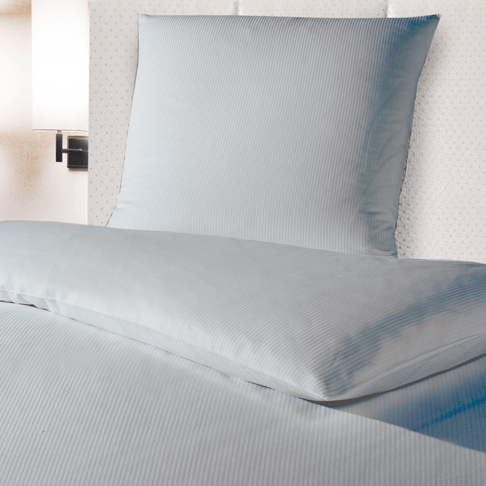 Kissenbezug LISA 140 g/ m²  - Streifsatin 4 mm