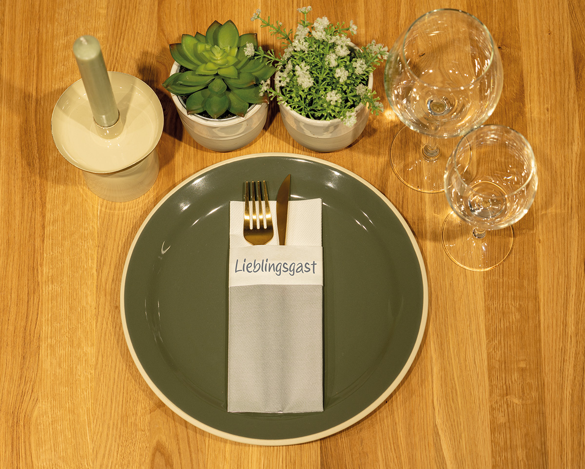 Pocket Napkins Pub - LIEBLINGSGAST PEGGY Linclass-Professional 40 x 33 cm