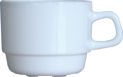 Arcoroc, Restaurant - Kaffee-Obere stpb., uni, weiss, 0,25 ltr.