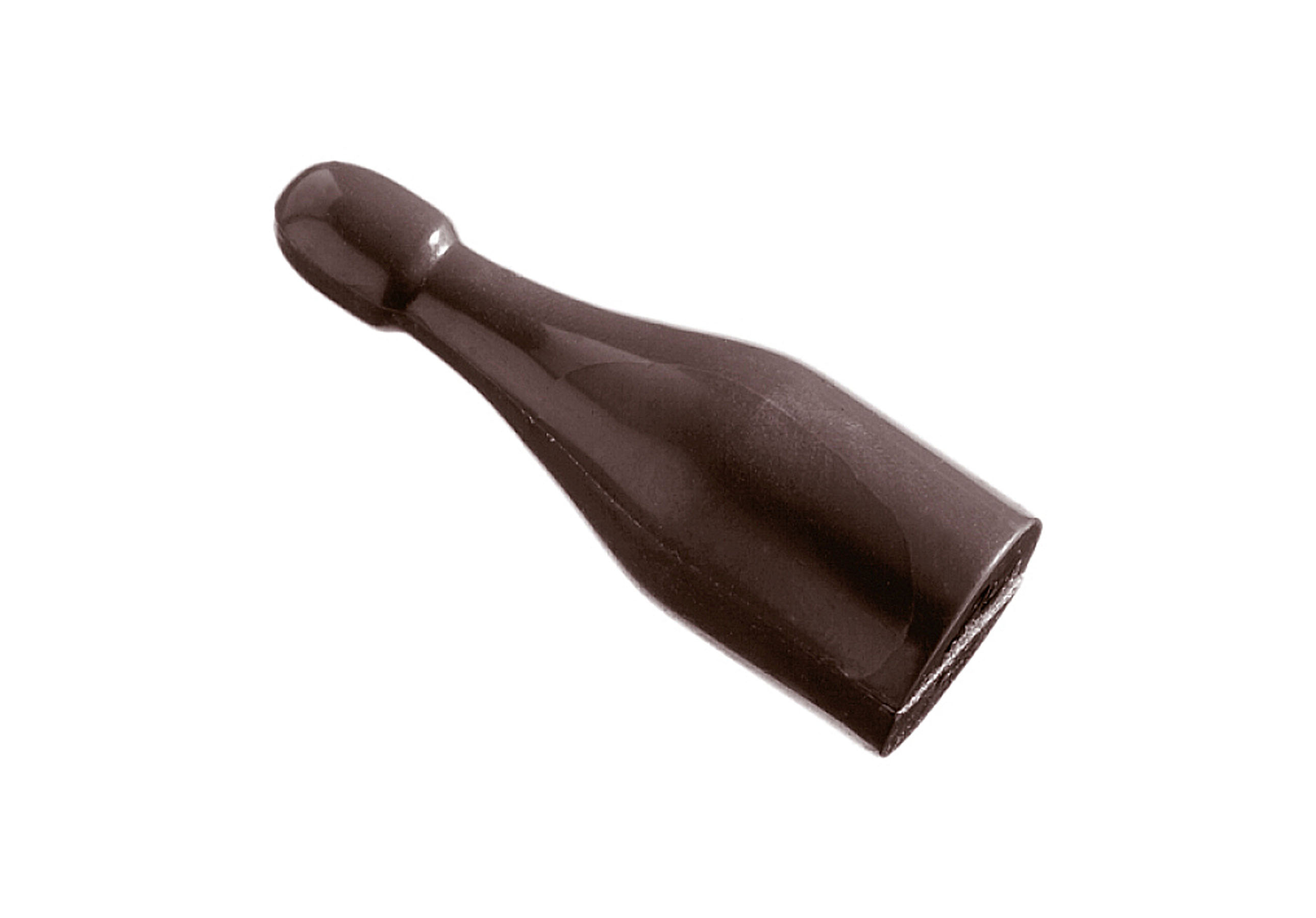 Schokoladen- Form Sektflasche, Doppelform, 275 x 135 mm, 2 x 9 Stück 66 x 23 x 12 mm