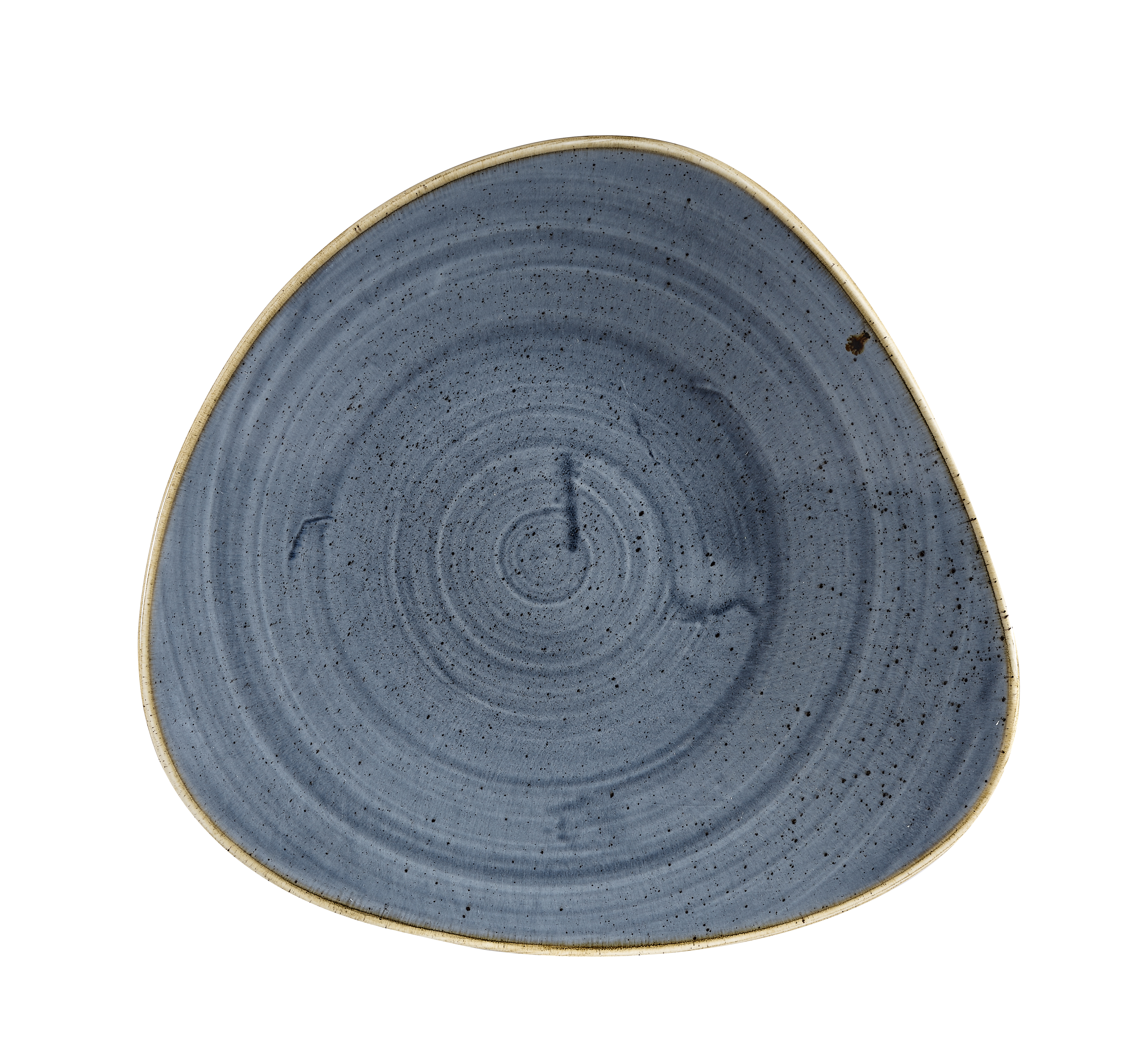 Churchill, Stonecast : Blueberry - Schale flach dreieckig 27,2 x 26,7 cm
