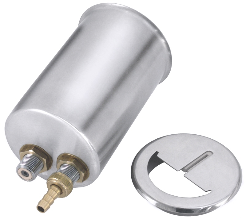 Messerabstreichbehälter, einbaufähig, EdSt., I: 1,5 ltr., D: 13,5 cm, H: 20 cm