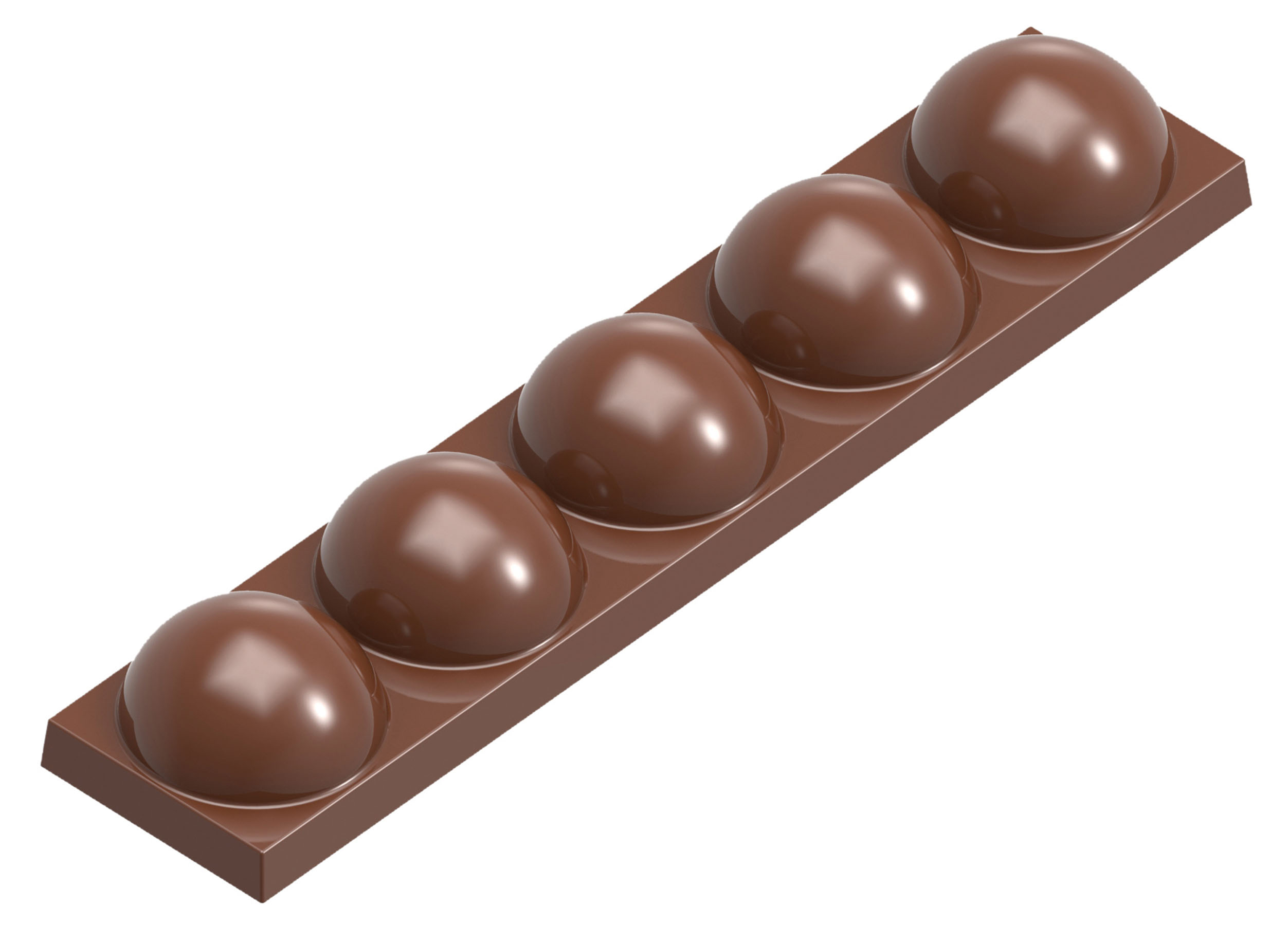 Schokoladen- Form, 275 x 135 mm, 1 x 8 Stück 117,5 x 25 x 14,5 mm