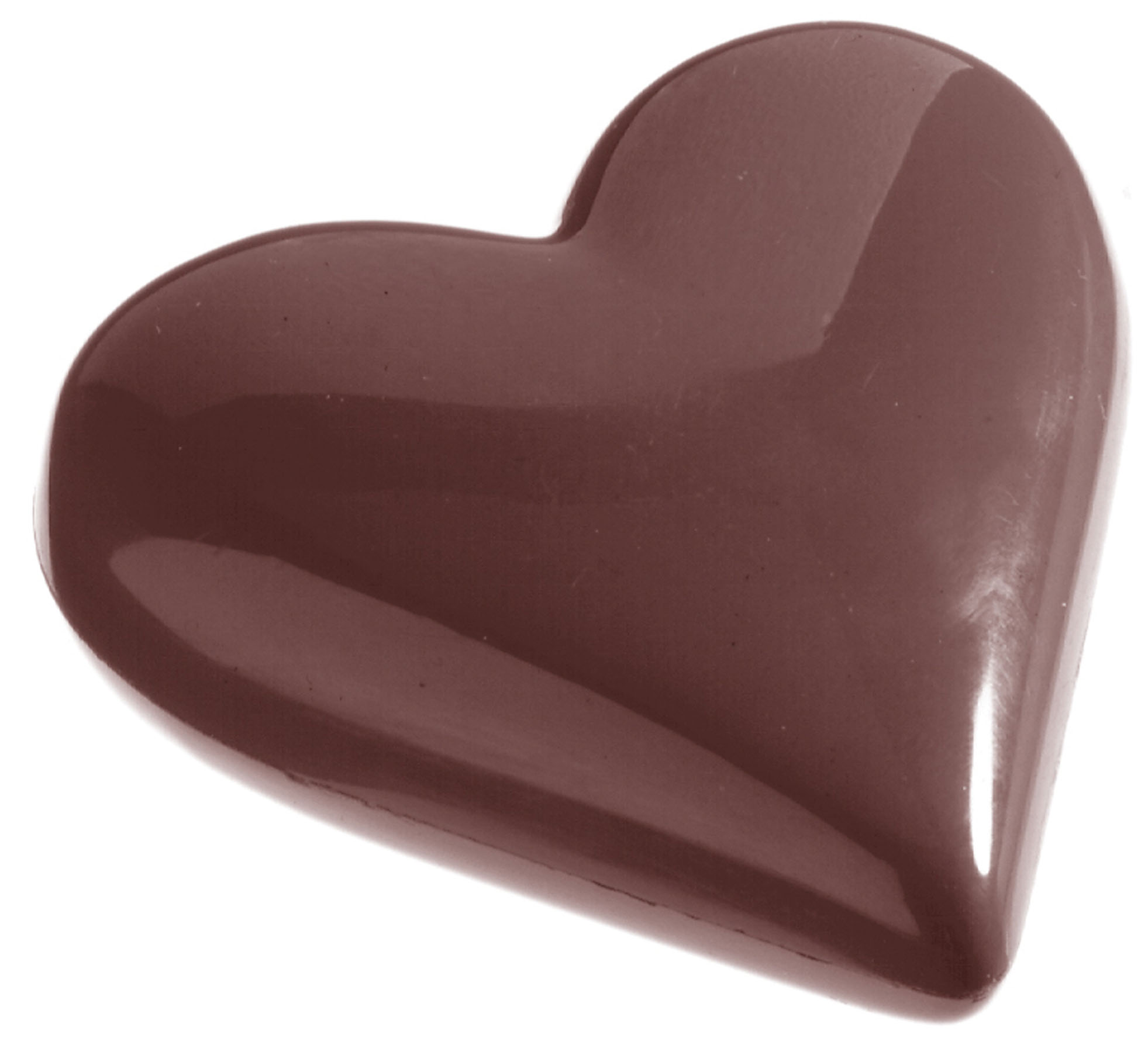 Schokoladen-, Form Herz, 275 x 135 mm, 1 x 2 Stück 119 x 104 x 23 mm