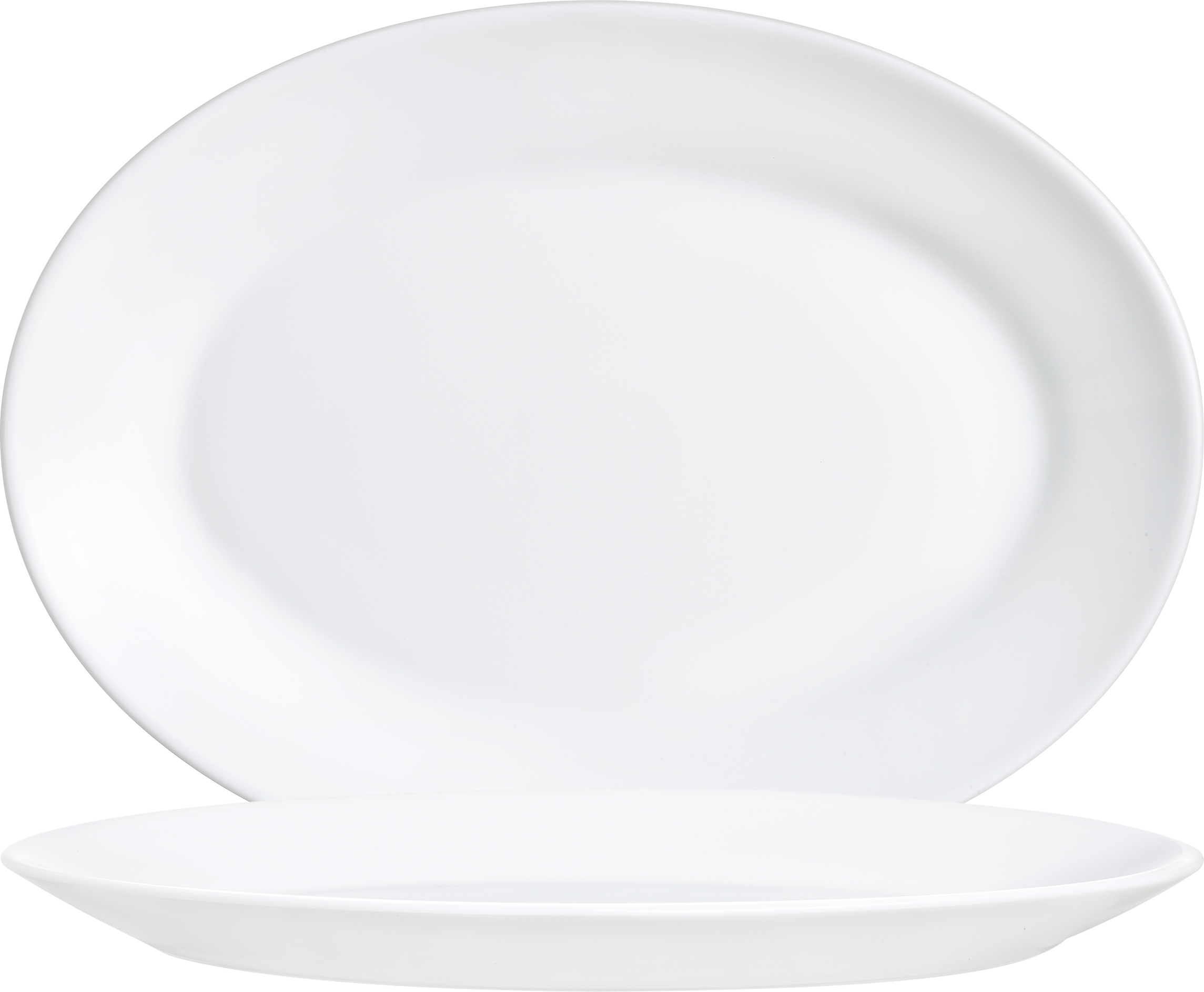 Arcoroc, Restaurant - Platte oval, uni, weiss, 29,5 x 20,9 cm