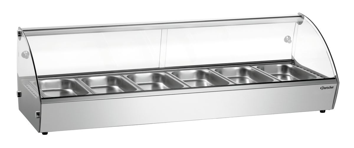 Heiße Aufsatzvitrine R6 6 x 1/3 GN