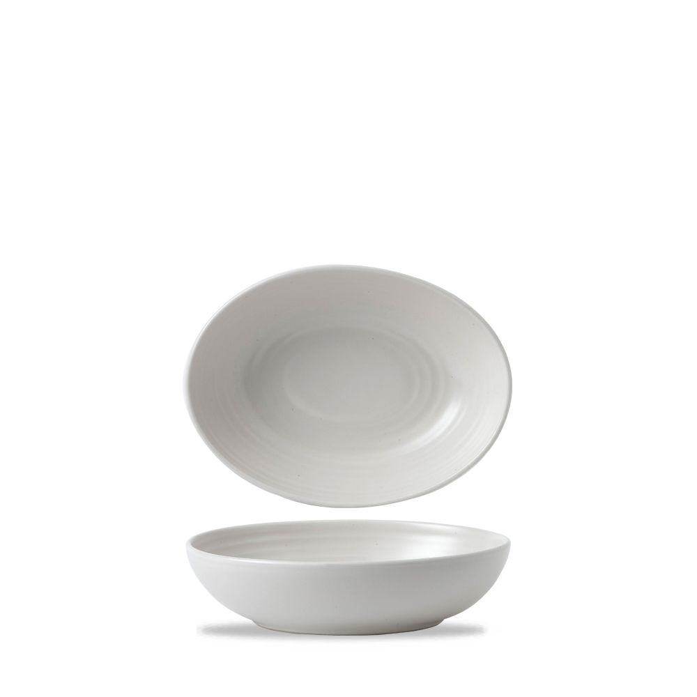 Dudson, Evo : Pearl - Schale tief oval, 21,6 x 16,4 cm/ 1 ltr.