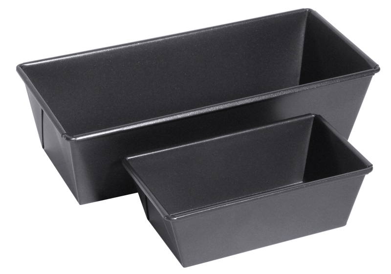 Antihaft-Pastetenform glatt, PTFE beschichtet, Stahl, I: 0,5 ltr., 14,5 x 8 x 5 cm