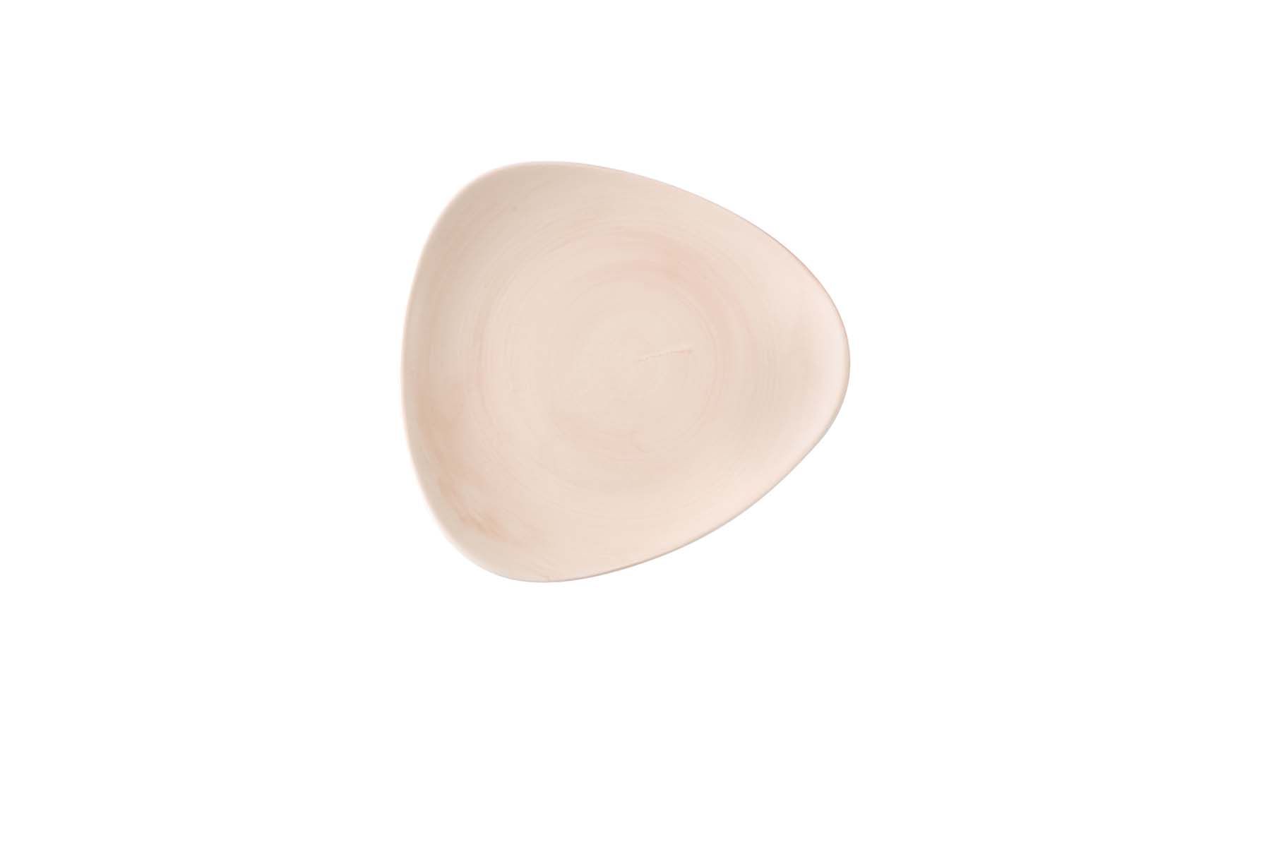 Churchill, Stonecast Canvas : Coral - Teller flach dreieckig, 28,5 cm