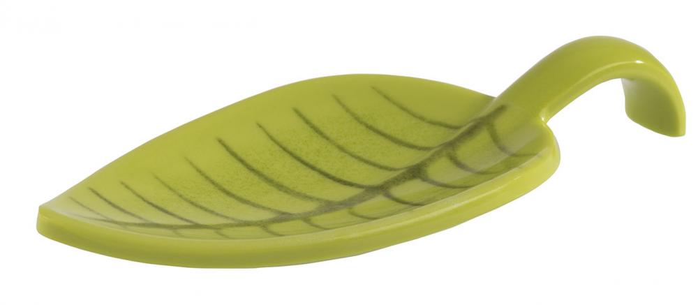 FingerfoodLöffel LEAF 10 x 4,5 cm, H: 1,5 cm, Melamin, grün