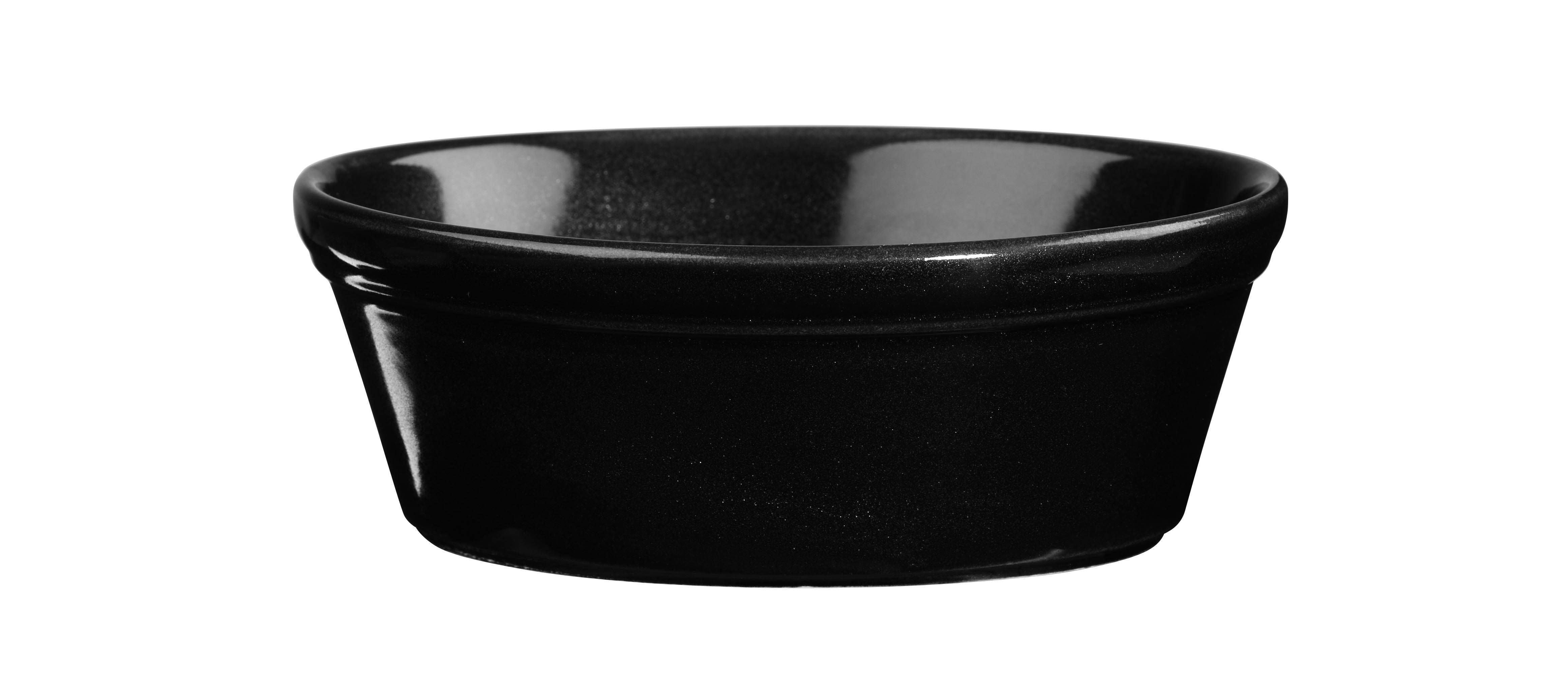 Churchill, Cookware - Backform oval, uni/ schwarz, 15,2 x 11,3 x 5 cm/ 0,45 ltr.