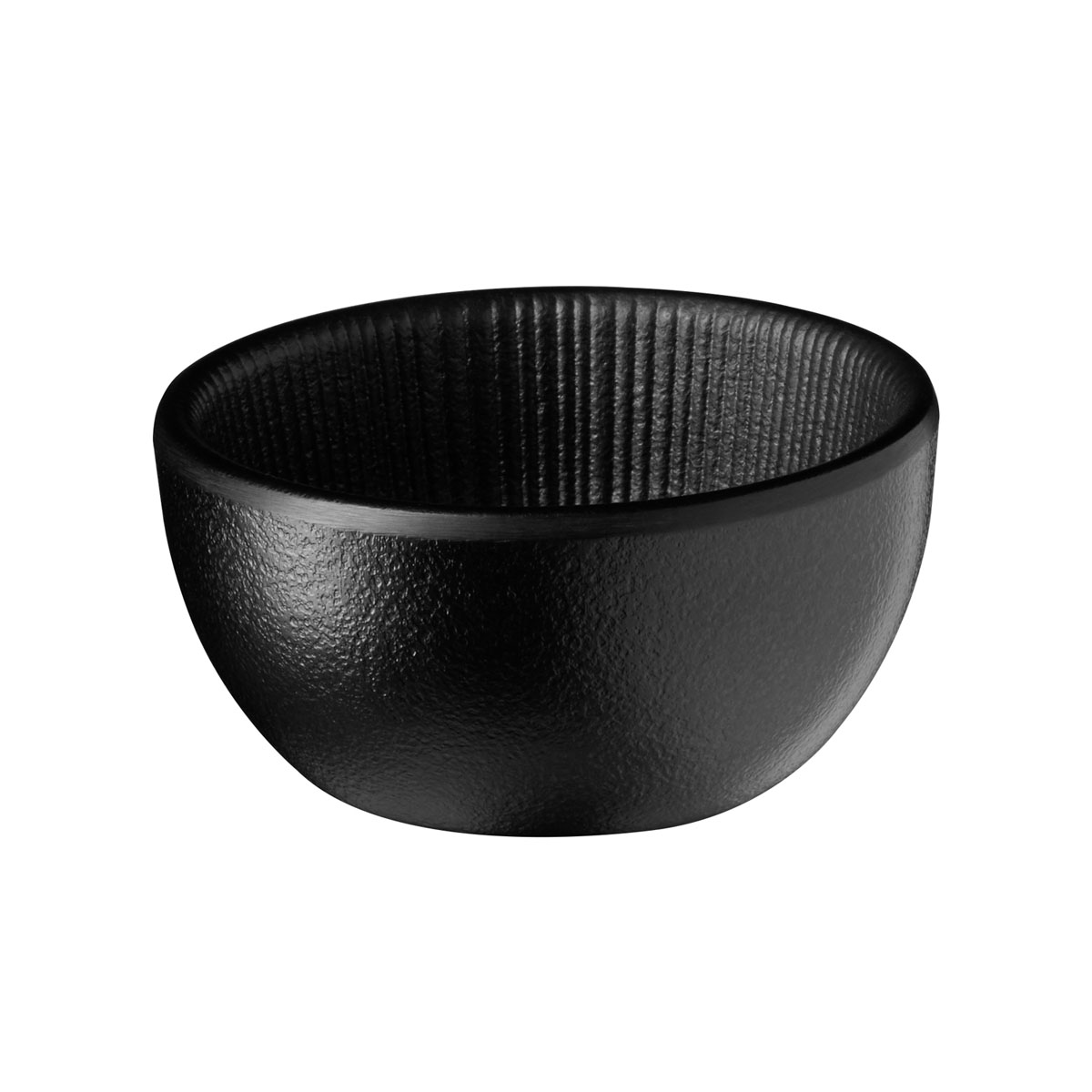 Schale NERO, Melamin, D: 7 cm, H: 3,5 cm, I: 70 ml, Fb. schwarz