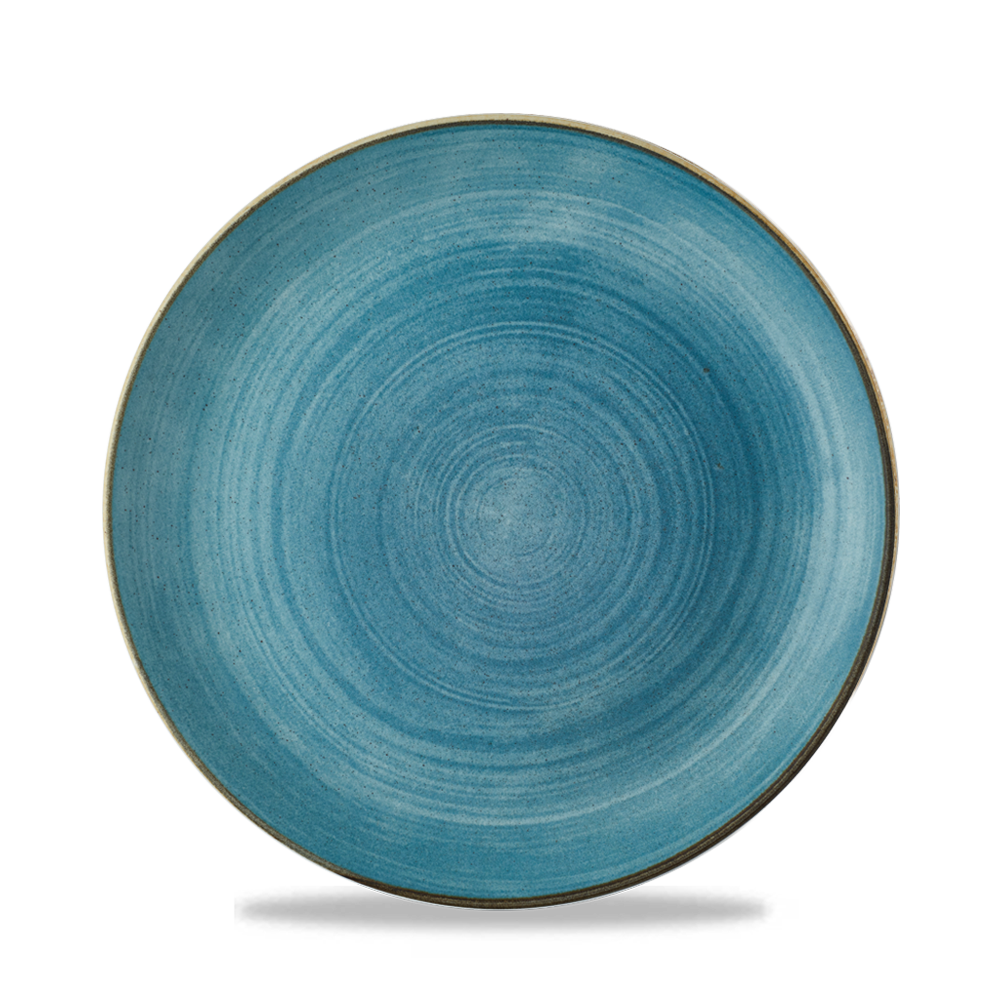 Churchill, Stonecast Raw : Teal Vellum - Teller flach Coup, 21,7 cm
