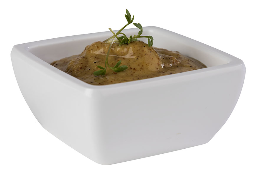 Schale FRIENDLY, PET, 6,5 x 6,5 x 3 cm, I: 0,05 ltr., Farbe: weiss