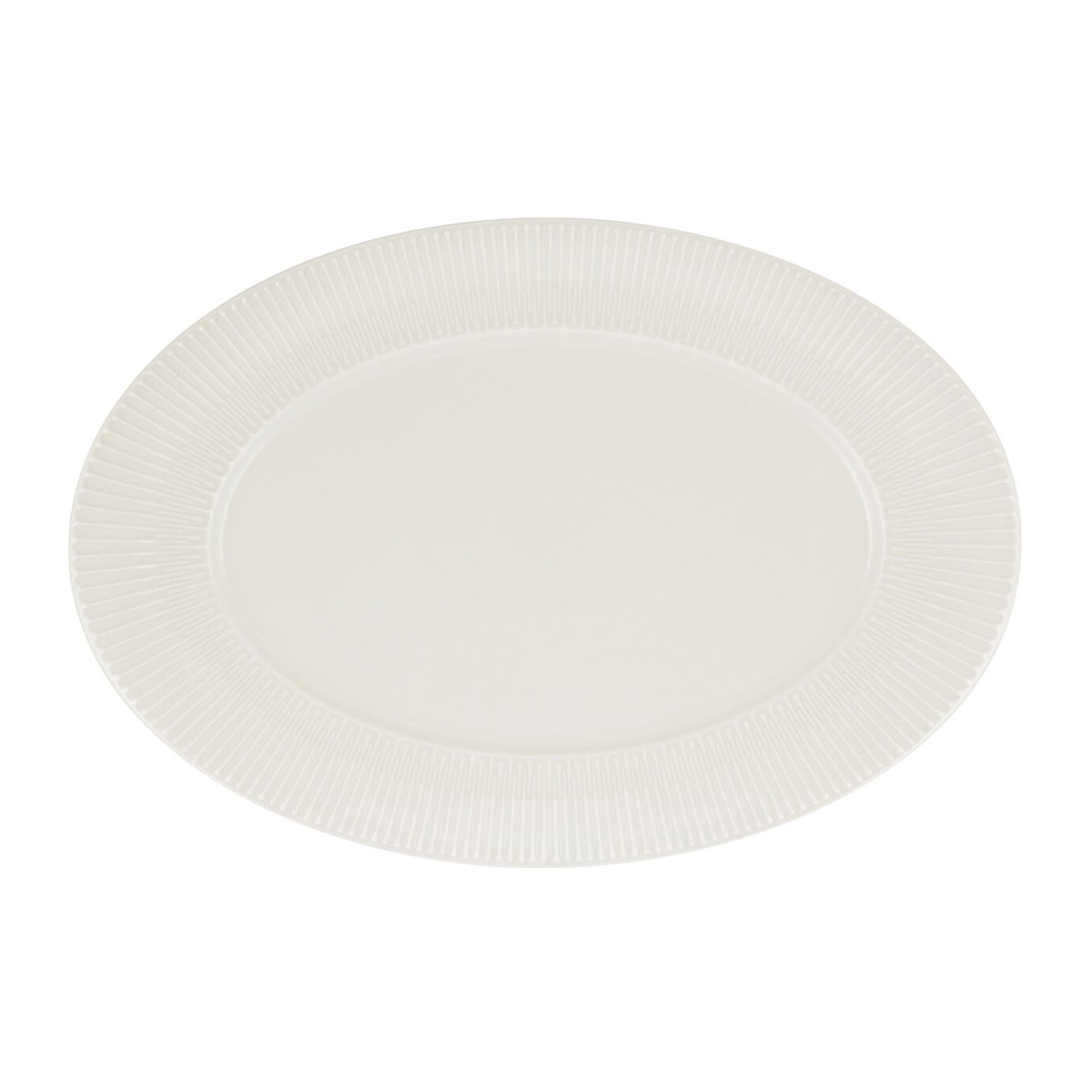 Schönwald, Vibes : Platte oval Fahne Relief, bonewhite, 38 x 27 cm
