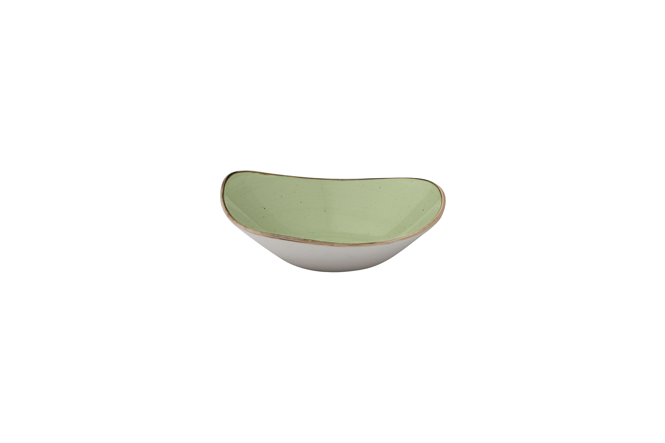 Churchill, Stonecast : Sage Green - Schale dreieckig, 18,5 cm/ 0,37 ltr.