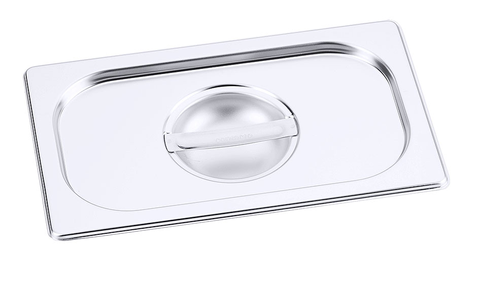 GN-Deckel Edelstahl 1/4, ohne Ausschnitte, für Serie 7000, 26,5 x 16,2 cm