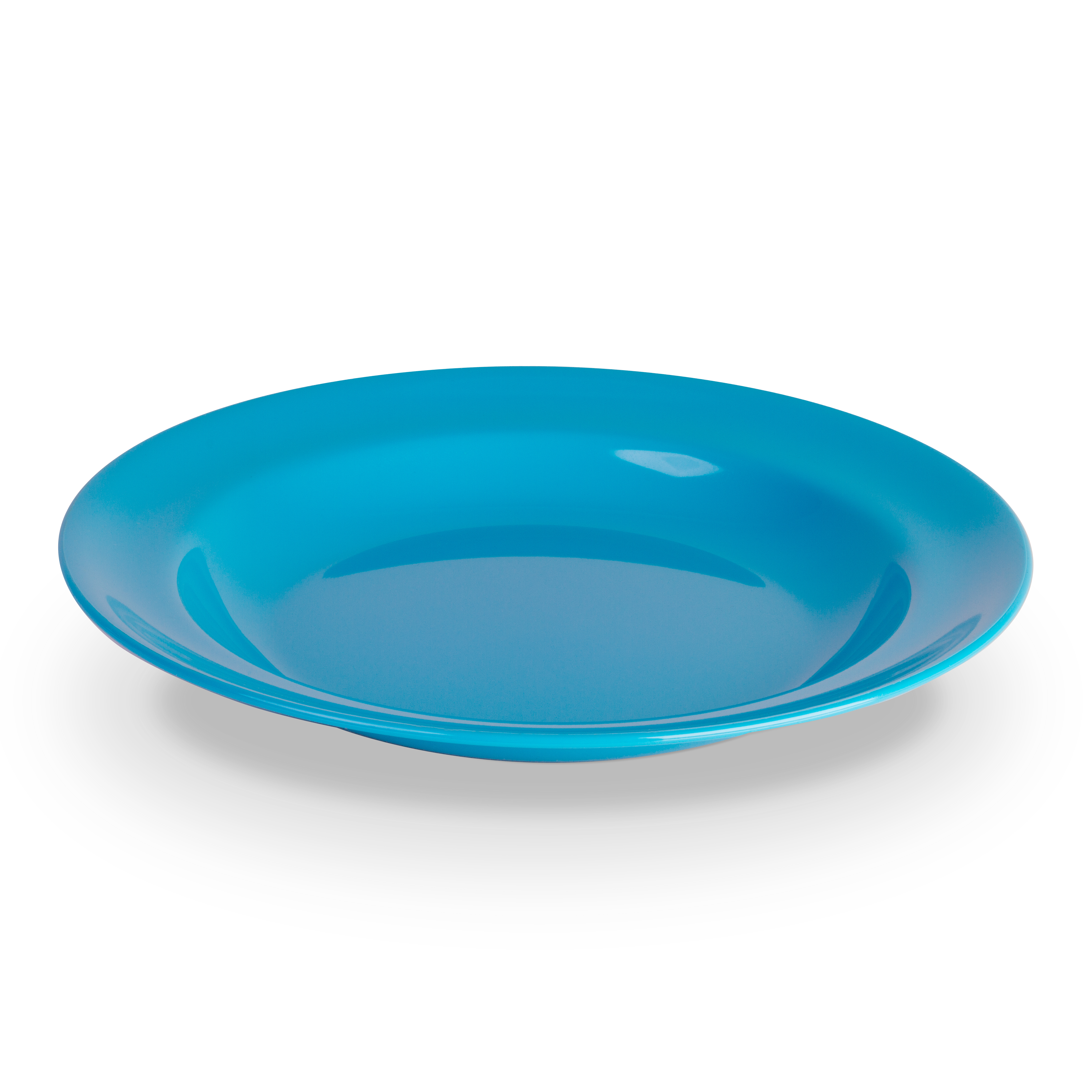 Teller tief PC, uni, hellblau, D: 24 cm/ 0,45 ltr.