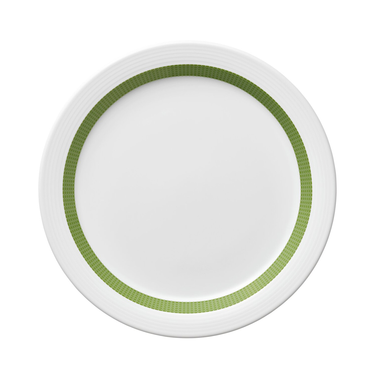 Bauscher Care, Invita Colors : 425315 Punkte Apfelgruen - Spezialteller halbtief Fahne, 25 cm/ 0,45 ltr.