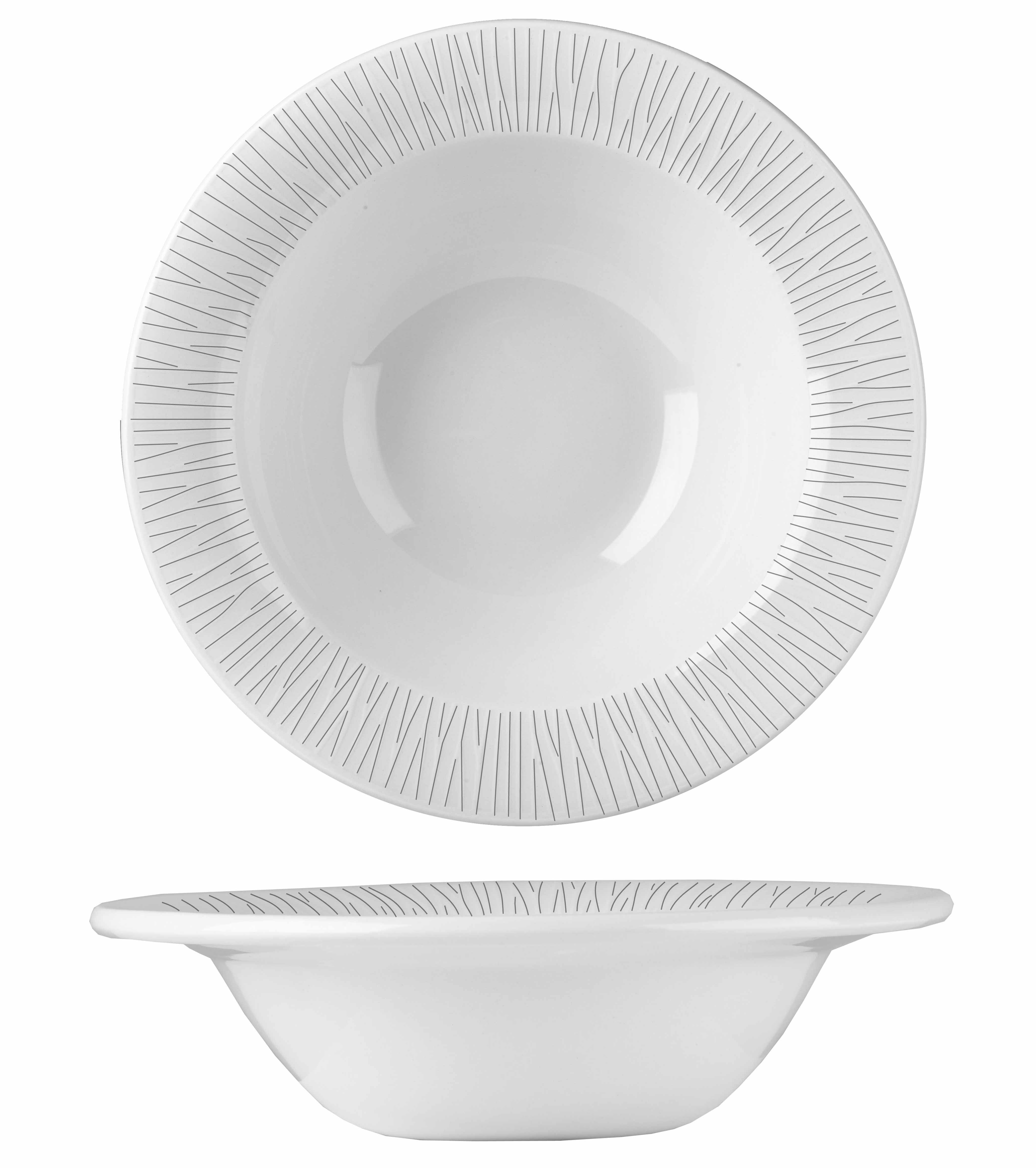 Churchill, Bamboo - Müsli- Schale rund, uni/ weiss, 17 cm/ 0,25 ltr.